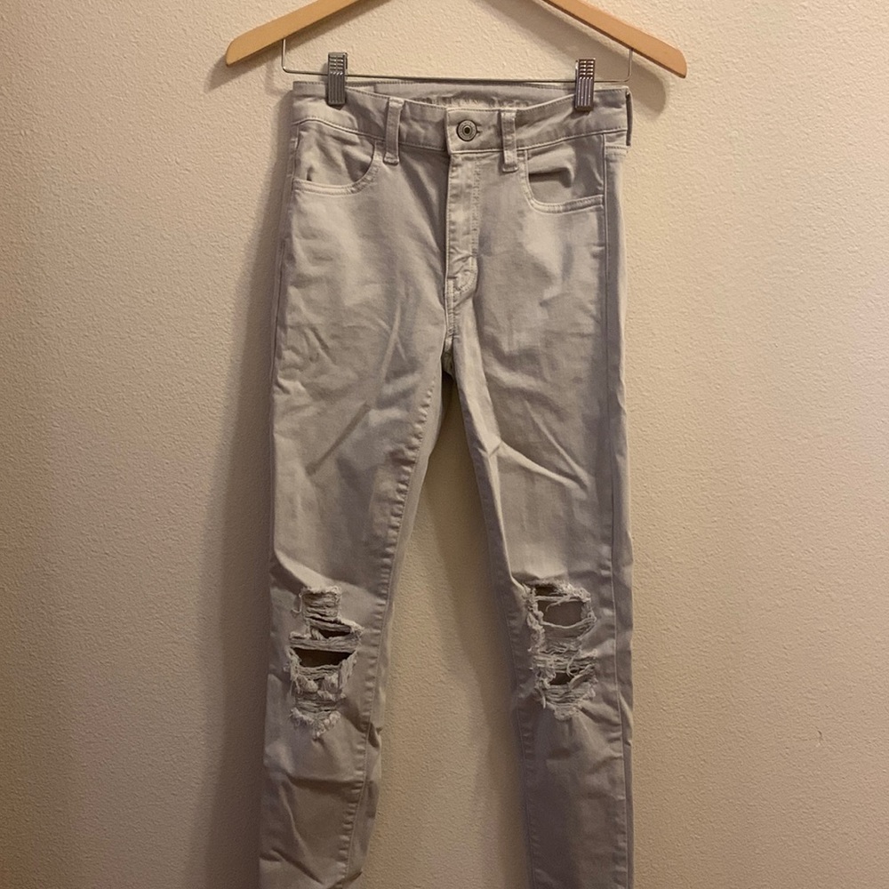 AE Distressed High Rise Jeggings NWOT